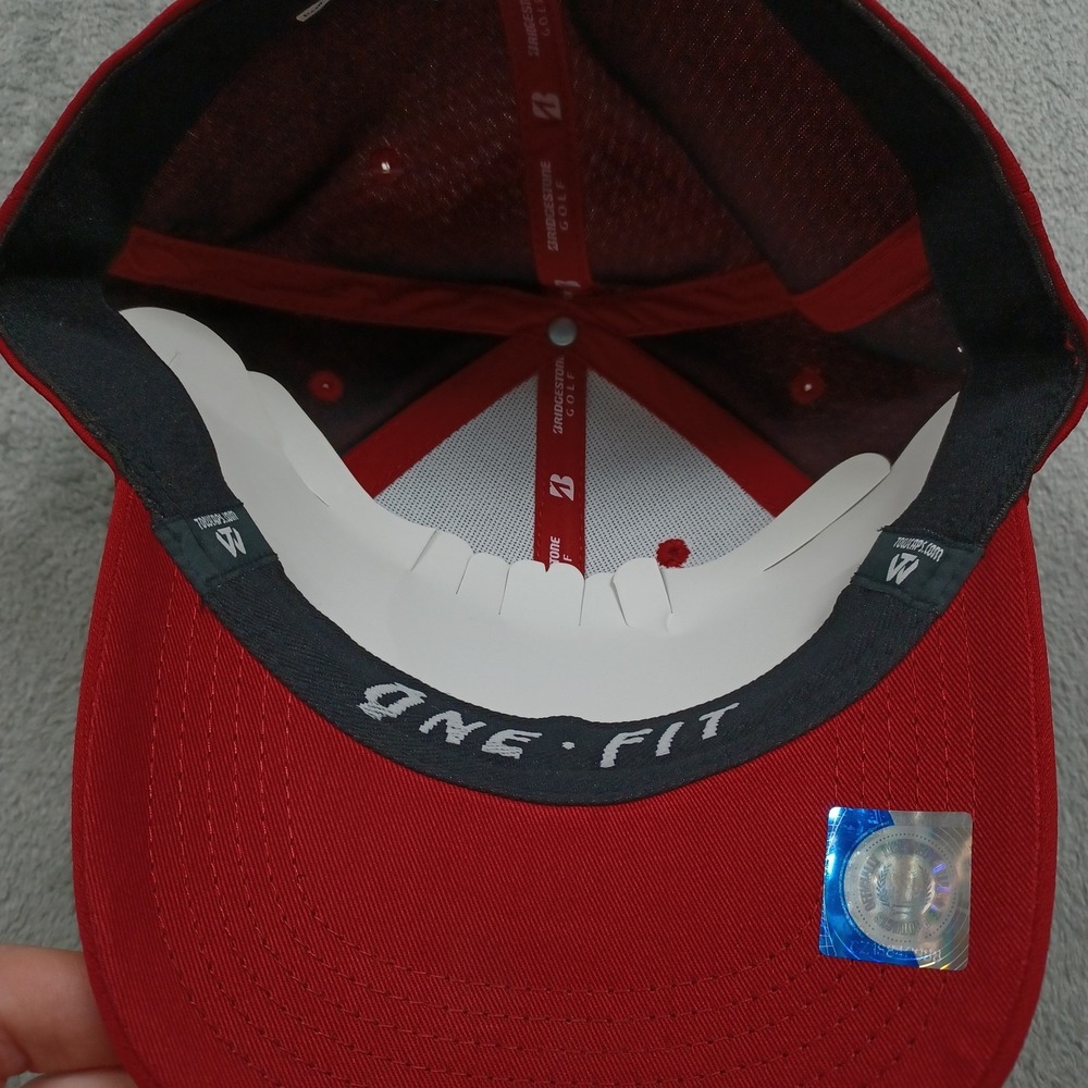 Arkansas Razorbacks Hat Mens Red Golf Bridgestone NWT - Picture 4 of 7